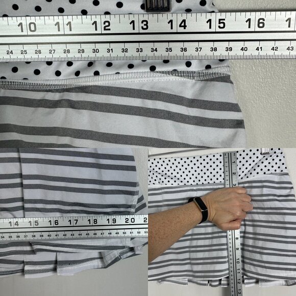 Lululemon Run Pace Setter Skirt Size 6 Pickleball Tennis Skort Dot Printed Run - Picture 16 of 16